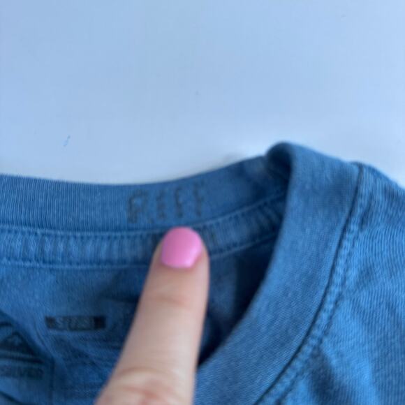 Quiksilver Blue Graphic Short Sleeve Tee - Size Small - Picture 6 of 6